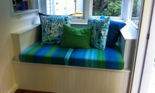 Harwood Menuisier siege rangement bois